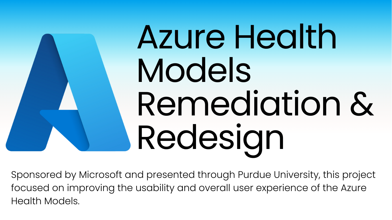 Azure Health Models x PUXD Project Header