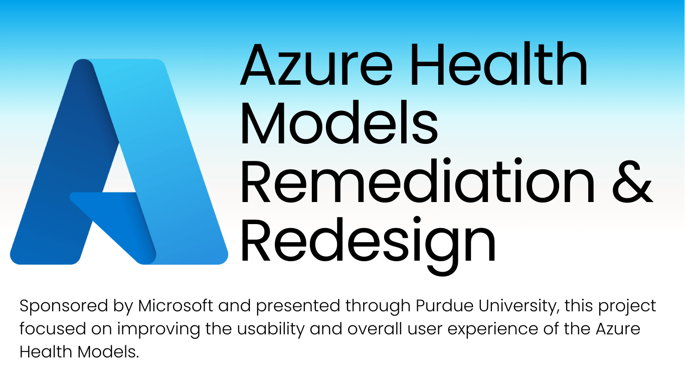 Azure Health Models × PUXD project header